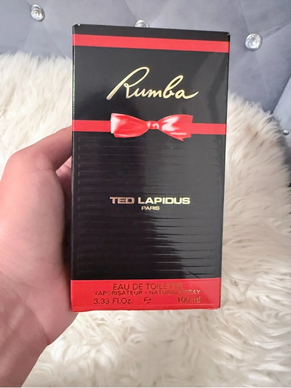 Rumba Women’s Moisturizing Body Oil — Amber Bottle with Gold Cap
